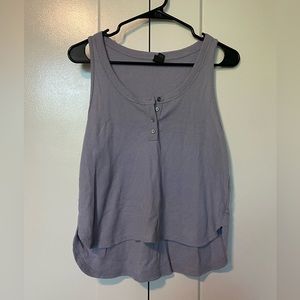 Lavender Waffle Knit Tank Top